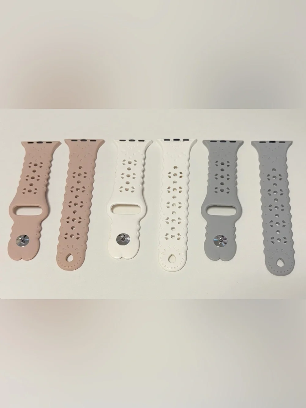 Set of 3-Silicone Sport Watch Band for Apple Watch